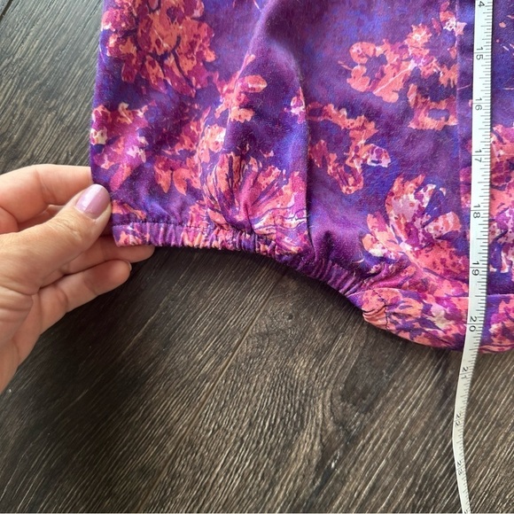 Vintage Sea Lure women’s swimsuit size small 14 purple  floral VTG play suit - Picture 6 of 14